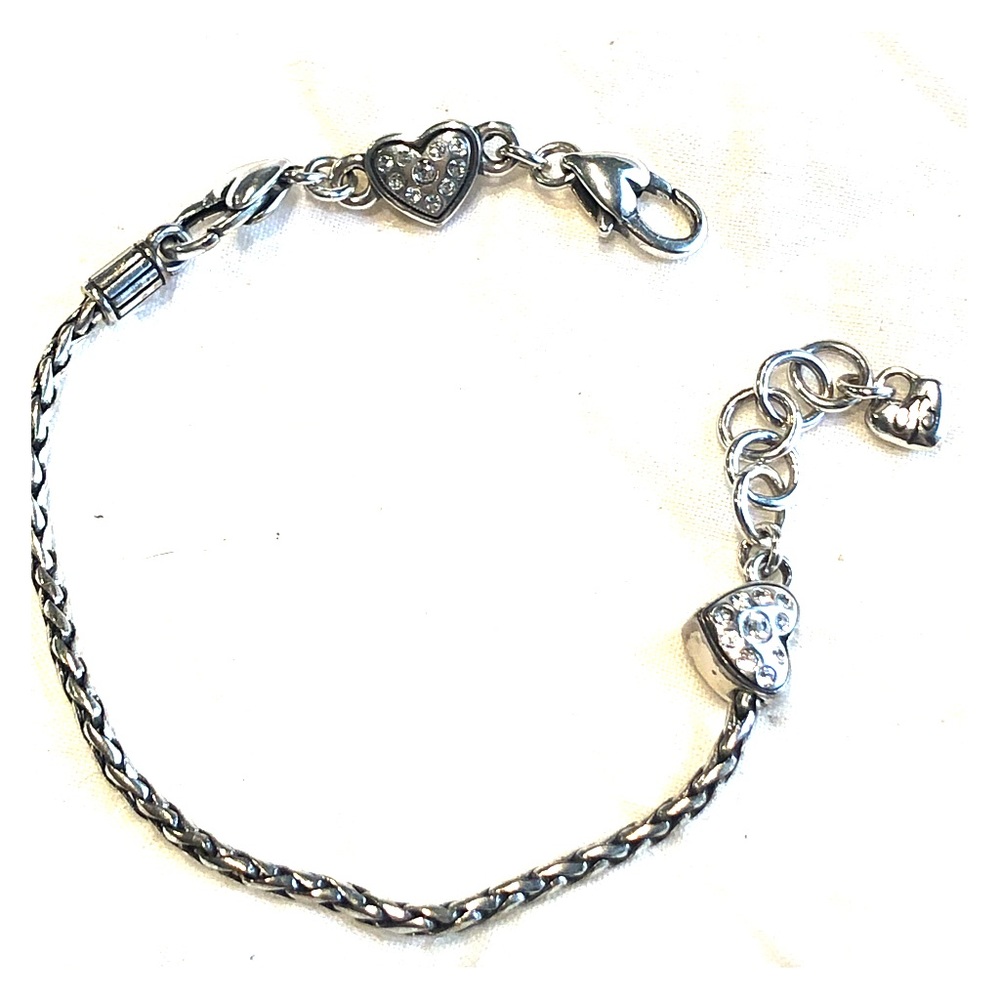 Brighton sparkling hearts charm bracelet